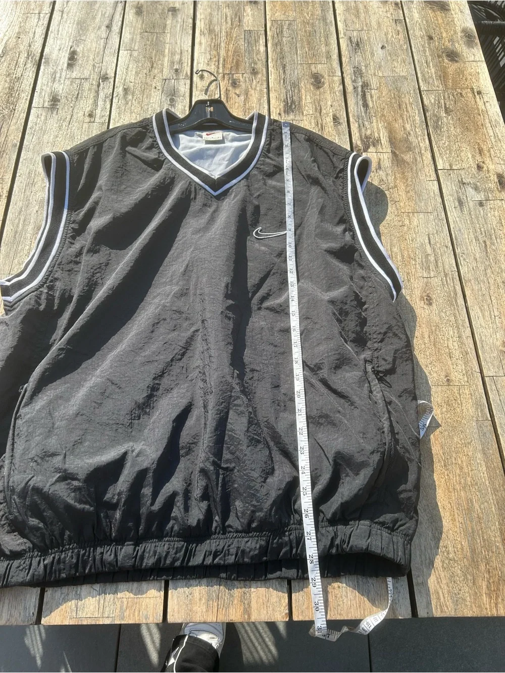 90’s Vintage Nike Golf Nylon Track Pullover Vest Windbreaker | Size Large